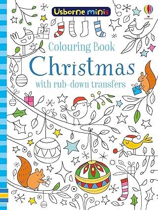 Colouring Book Christmas with rub-down transfers - 1
