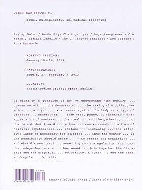 Dirty Ear Report 2 - 1