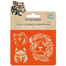 Djeco Resim Boyama Şablonları / Wild (DJ09745-1) - 1