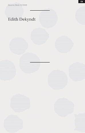 Edith Dekyndt : Source Book 8 - 1