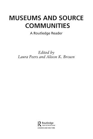 Museums And Source Communities - 1