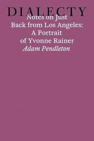 Notes on Just Back From Los Angeles - 1