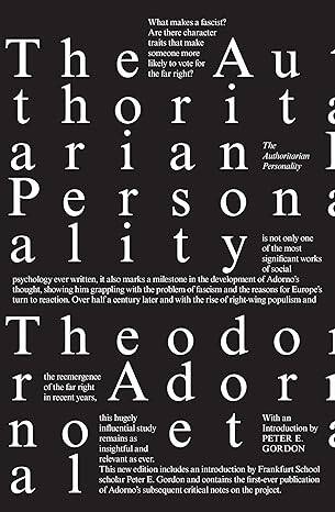 The Authoritarian Personality - 1