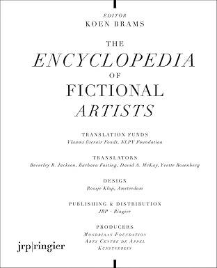The Encyclopedia of Fictional Artists - 1