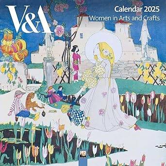 V&A: Women in Arts and Crafts Wall Calendar 2025 - Flame Tree Calendars